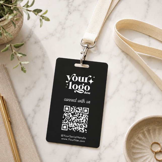 Trade Show Business ID QR code Website Badge (Creator Uploaded)