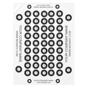 Trade Show Tablecloth Custom Logo Peach