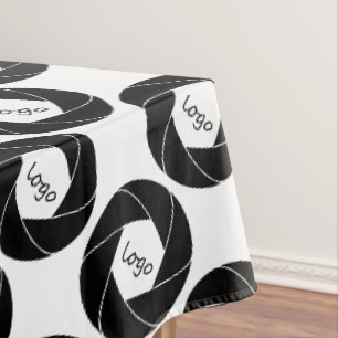  Trade Show Tablecloth Logo White 