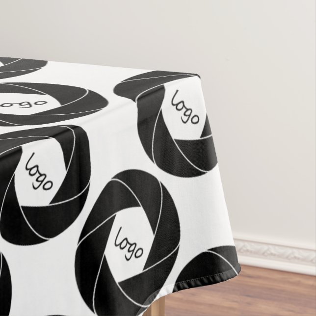  Trade Show Tablecloth Logo White  (In Situ)