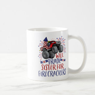 Trade Sister For Firecracker Us Flag 4th Of July B Coffee Mug