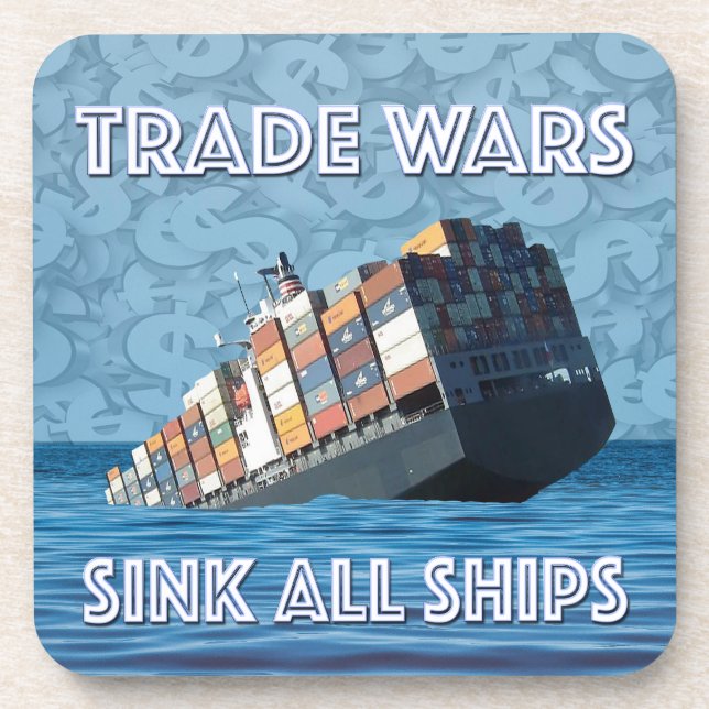 Trade Wars Sink All Ships Coaster (Front)