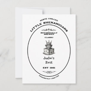 Trademark, little shenanigans, customizable card