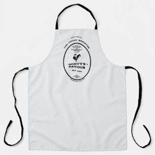 Trademark, the cocky rooster, customizable apron