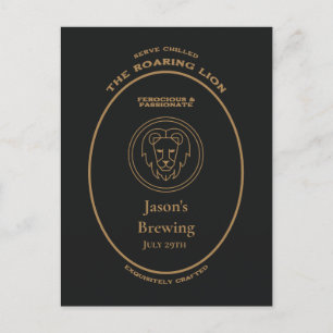 Trademark, Zodiac Signs, Leo customizable Postcard