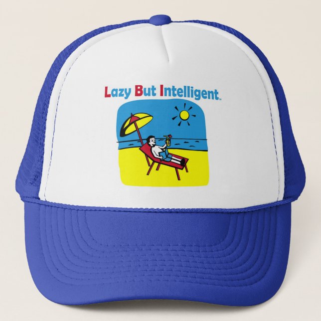 TRADEMARKED LAZY BUT INTELLIGENT HAT (Front)