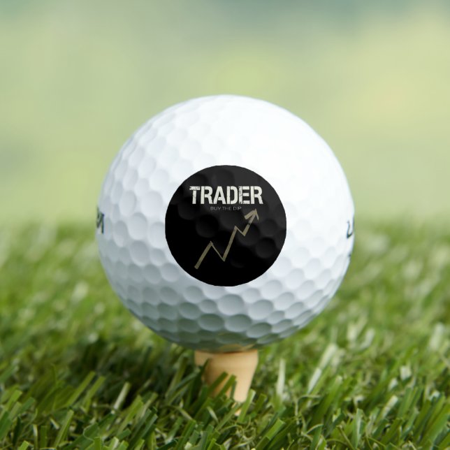 Trader Buy The Dip Day Trader And Cryptocurrency Golf Balls (Insitu Tee)