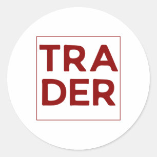 Trader  classic round sticker