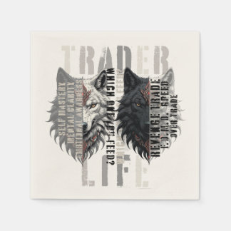Trader life | Wolf | Both sides Napkin