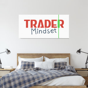 Trader Mindset – Discipline Focus & Trading Psycho Canvas Print