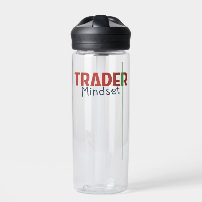 Trader Mindset – Discipline, Focus Trading Psycho Water Bottle (Front)