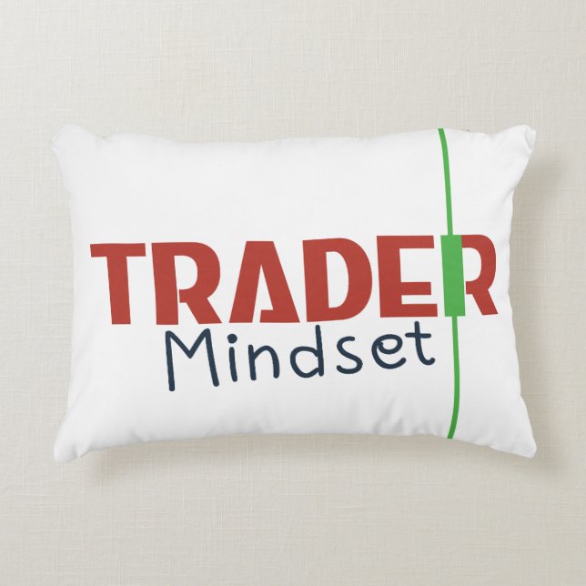 Trader Mindset – Discipline Focused Trading Accent Pillow (Front)
