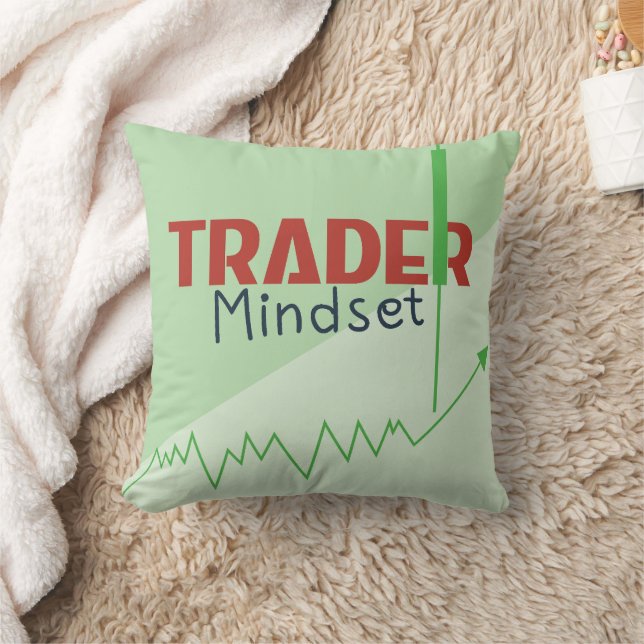 Trader Mindset – Discipline Focused Trading Throw Pillow (Blanket)