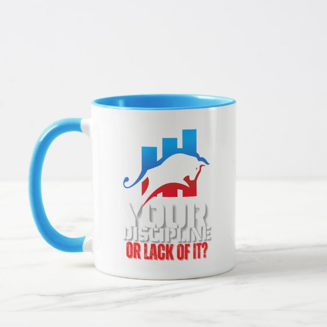 Trader motivation | Bull | Discipline Mug (Left)