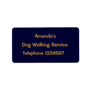 TRADES, DOG WALKING. LABEL