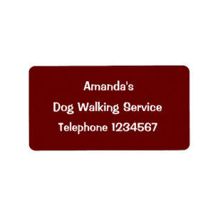 TRADES, DOG WALKING. LABEL