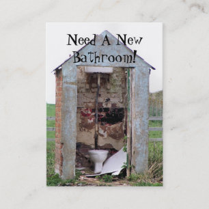 TRADES. NEW BATHROOM BUSINESS CARD