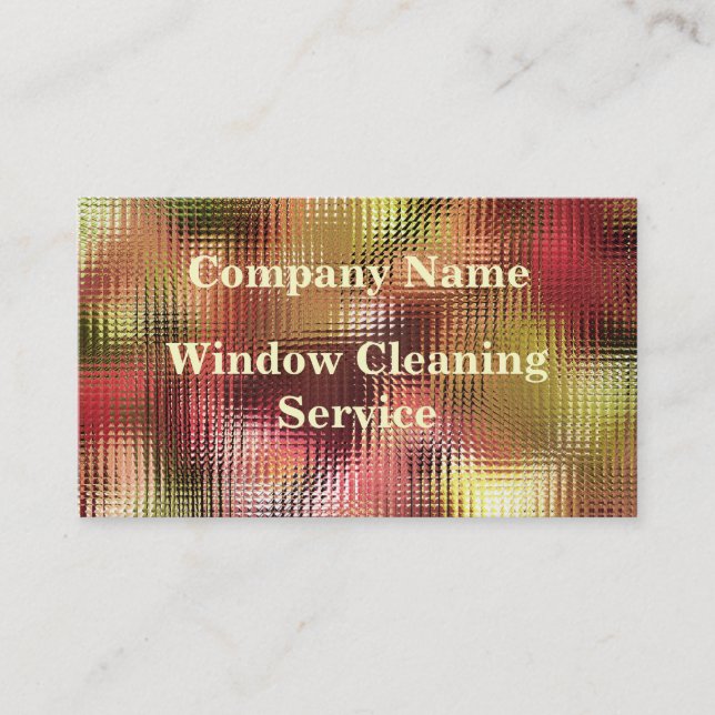 TRADES, WINDOW CLEANING BUSINESS CARD (Front)
