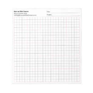 Tradesman Company Project Date 5x5 Grid Graph Notepad