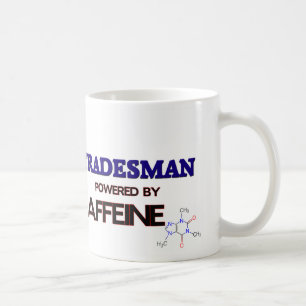 Tradesman Powered by caffeine Coffee Mug