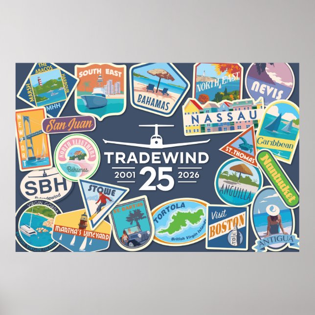 Tradewind 25th Anniversary Horizontal Poster (Front)