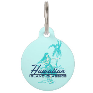 Tradewinds Hawaiian Island Hula Girl Pet Tag