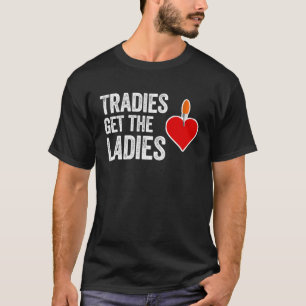 Tradies Builder Bricky Chippy Sparky Electrician C T-Shirt