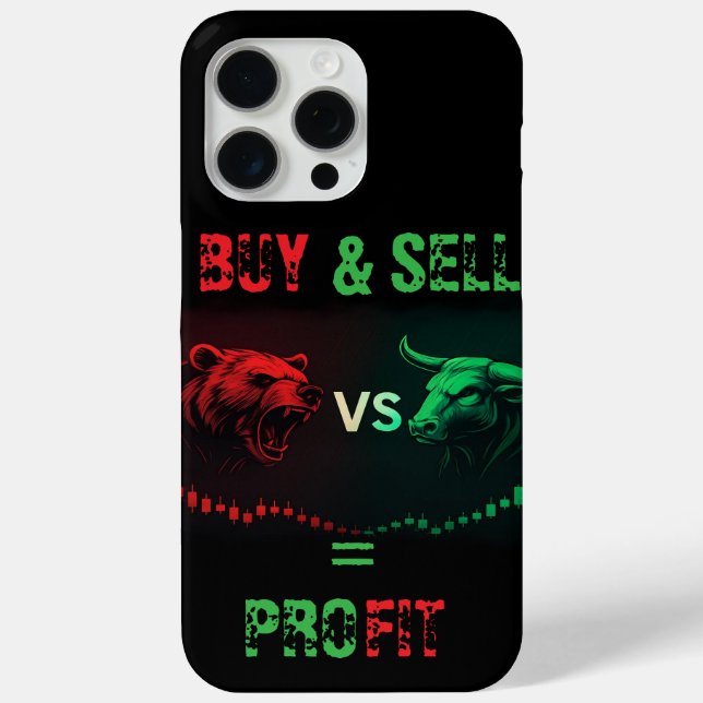 Trading Edge: Slim Trader iPhone 15 pro max Case (Back)