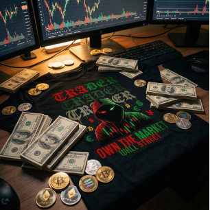 Trading Mystery Character Red Green Candle T-Shirt