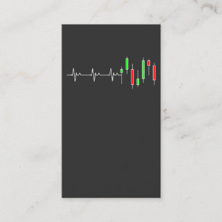 Trading Patterns Heartbeat T-Shirt Business Card