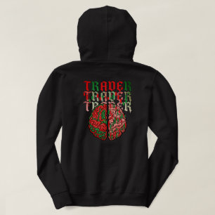 Trading Psychology Brain Anatomy Chart Pattern Hoodie