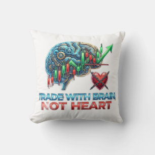 Trading Psychology Discipline Over Emotio16" x 16" Throw Pillow