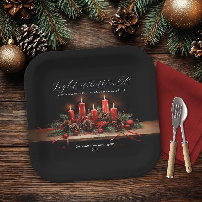 Tradition Bible Verse Christmas Holiday Paper Plate (Tradition Bible Verse Christmas Holiday Paper Plates)