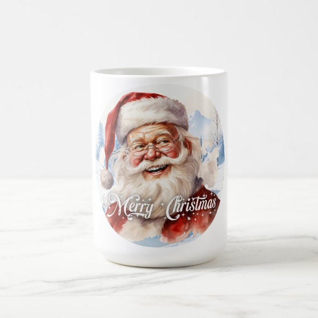 Tradition Classic Santa Claus Illustration Script  Magic Mug (Center)