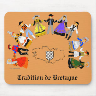 Tradition de Bretagne, France Mouse Pad