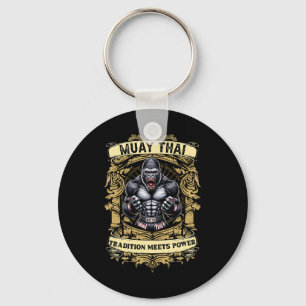 Tradition Meets Power - Kickboxing And Muay Thai A Keychain