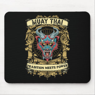 Tradition Meets Power - Kickboxing And Muay Thai D Mouse Pad