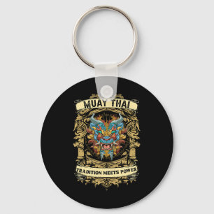 Tradition Meets Power - Kickboxing And Muay Thai F Keychain