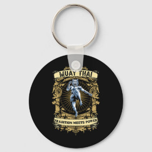 Tradition Meets Power - Kickboxing And Muay Thai F Keychain