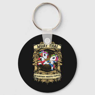 Tradition Meets Power - Kickboxing And Muay Thai F Keychain