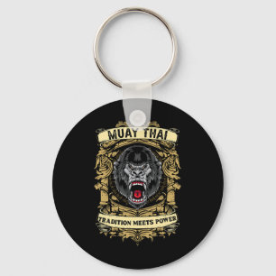 Tradition Meets Power - Kickboxing And Muay Thai G Keychain
