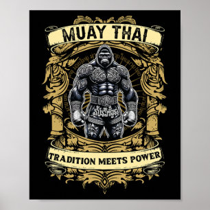 Tradition Meets Power - Kickboxing And Muay Thai G Poster