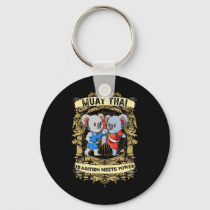 Tradition Meets Power - Kickboxing And Muay Thai K Keychain