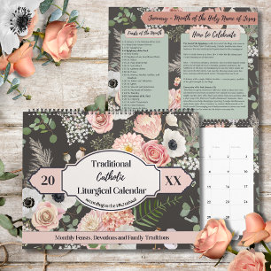 Traditional 1962 Missal Catholic Liturgical Calendar