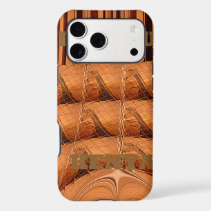 Traditional African Mirror: Woven Giraffe