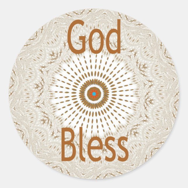 Traditional African Motif Design Art Print Classic Round Sticker (Front)