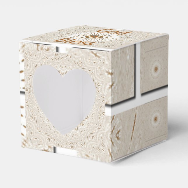 Traditional African Motif Design Art Print Favor Box (Front Side)