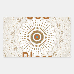 Traditional African Motif Design Art Print Sticker
