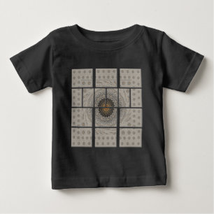 Traditional African Motif Mosaic Art Print. Baby T-Shirt