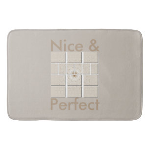 Traditional African Motif Mosaic Art Print. Bath Mat